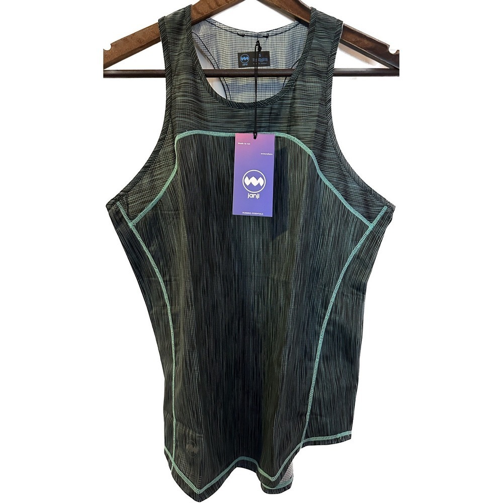 Janji Shirt Women's Size S Helio Tech Tank Top Sea Stripe